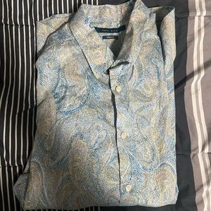 Pattern Button Down Dress Shirt